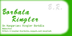 borbala ringler business card